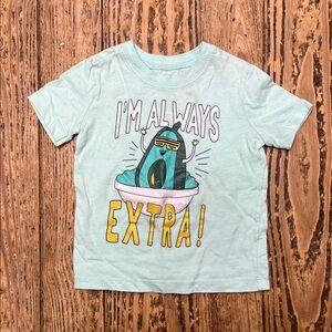 Carter's Mint Green 'I'm Always Extra!' Tee